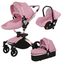 Kép betöltése a galériamegjelenítőbe: Baby Stroller 3 in 1 Luxury Pram For Newborn 360 rotating baby Pushchair shell
