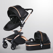 Kép betöltése a galériamegjelenítőbe: Baby Stroller 3 in 1 Luxury Pram For Newborn 360 rotating baby Pushchair shell
