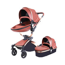 Kép betöltése a galériamegjelenítőbe: Baby Stroller 3 in 1 Luxury Pram For Newborn 360 rotating baby Pushchair shell
