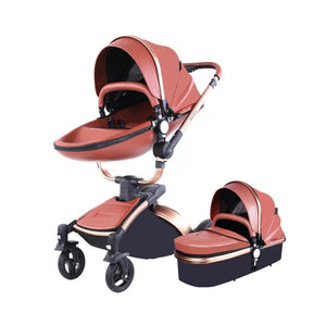 Baby Stroller 3 in 1 Luxury Pram For Newborn 360 rotating baby Pushchair shell