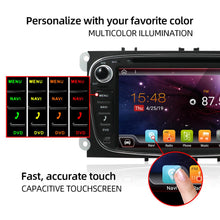 Kép betöltése a galériamegjelenítőbe: 2 Din Android 12 Car DVD Multimedia Player GPS Navi For Ford Focus
