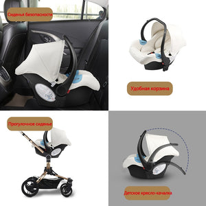 360 ° rotation 3in1 baby stroller for newborn up to 36 months