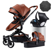 Charger l&#39;image dans la galerie, 360 ° rotation 3in1 baby stroller for newborn up to 36 months
