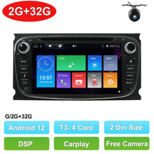 Charger l&#39;image dans la galerie, 2 Din Android 12 Car DVD Multimedia Player GPS Navi For Ford Focus
