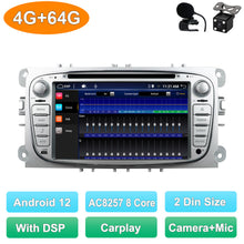 Cargar imagen en el visor de la galería, 2 Din Android 12 Car DVD Multimedia Player GPS Navi For Ford Focus
