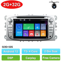 将图片加载到图库查看器，2 Din Android 12 Car DVD Multimedia Player GPS Navi For Ford Focus
