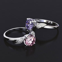 Charger l&#39;image dans la galerie, Pink Quartz Diamond Ring
