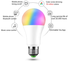 Load image into Gallery viewer, RGB LED Smart Bulb Music Control Apply to IOS /Android
