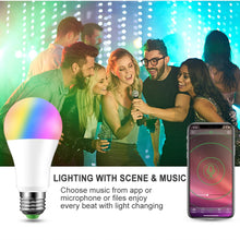 将图片加载到图库查看器，RGB LED Smart Bulb Music Control Apply to IOS /Android
