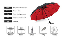 Charger l&#39;image dans la galerie, Windproof Double Automatic Folding Umbrella
