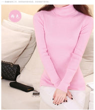 Load image into Gallery viewer, Casual Turtleneck Slim Knitted Sweater
