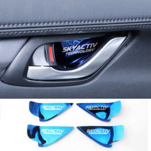 将图片加载到图库查看器，Car Interior Door Handle Trim Cover Sticker For Mazda
