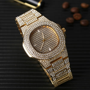 Luxury Watch & Bracelet & Necklace Combo Set