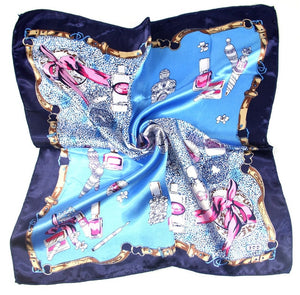 New 50*50 Elegant Spring Printed Silk Scarf