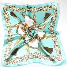 Kép betöltése a galériamegjelenítőbe: New 50*50 Elegant Spring Printed Silk Scarf
