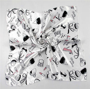 New 50*50 Elegant Spring Printed Silk Scarf