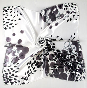 New 50*50 Elegant Spring Printed Silk Scarf