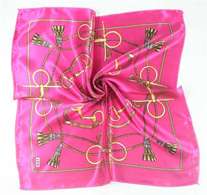 New 50*50 Elegant Spring Printed Silk Scarf