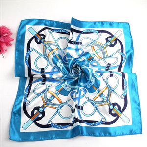 New 50*50 Elegant Spring Printed Silk Scarf