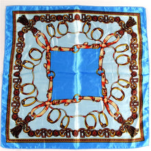 Kép betöltése a galériamegjelenítőbe: New 50*50 Elegant Spring Printed Silk Scarf
