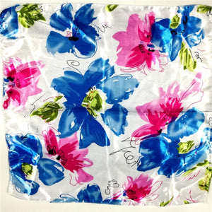 New 50*50 Elegant Spring Printed Silk Scarf