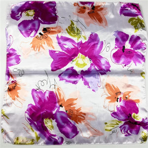 New 50*50 Elegant Spring Printed Silk Scarf