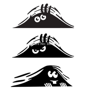 Newest Car Styling Dune Sand Monster Peeping Peering Car Sticker Decal