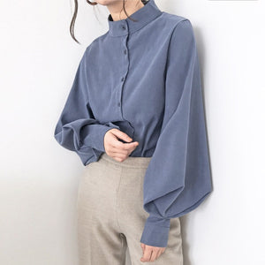 Stunning Big Lantern Sleeve Blouse