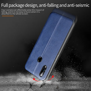 Leather Flip Magnetic Case For xiaomi redmi note