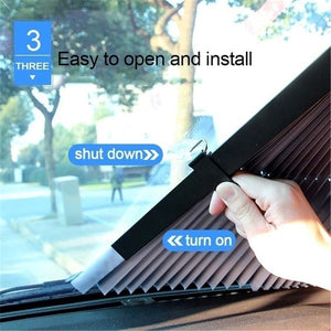 Car Retractable Windshield Anti-UV Car Window Shade
