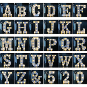 Alphabet Letter LED Lights