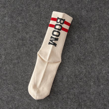 将图片加载到图库查看器，Black White Cotton Socks AB Side Don&#39;t Follow Me I&#39;m Lost Creative Unisex Socks
