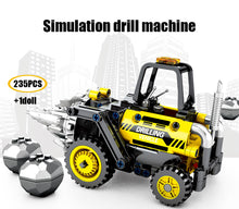 Load image into Gallery viewer, City Engineering Bulldozer Crane Technic Car Truck Excavator Roller Building Blocks
