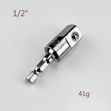 Kép betöltése a galériamegjelenítőbe: Electric Drill Socket Adapter for Impact Driver with Hex Shank to Square Socket Drill Bits Rotatable Extension
