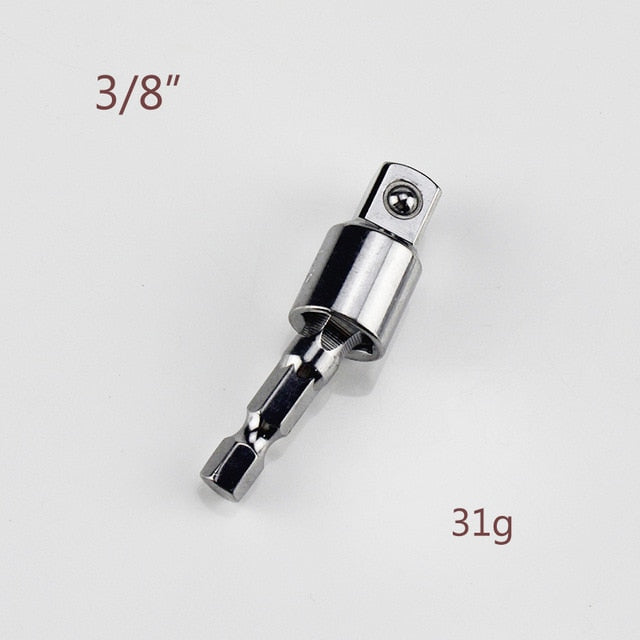 Electric Drill Socket Adapter for Impact Driver with Hex Shank to Square Socket Drill Bits Rotatable Extension