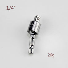 Charger l&#39;image dans la galerie, Electric Drill Socket Adapter for Impact Driver with Hex Shank to Square Socket Drill Bits Rotatable Extension
