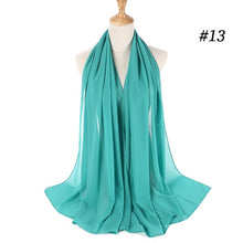 Charger l&#39;image dans la galerie, Fashion Plain Bubble Chiffon Scarf Women&#39;s Hijab Wrap
