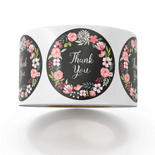 Kép betöltése a galériamegjelenítőbe: Floral Thank You Sticker for seal label
