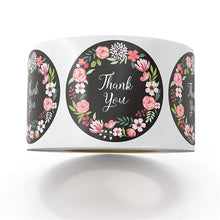 将图片加载到图库查看器，Floral Thank You Sticker for seal label
