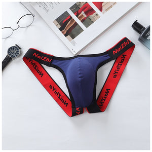 Sexy Men's Solid Thong Exotic Briefs