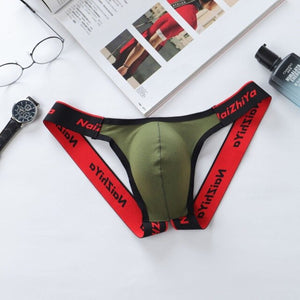 Sexy Men's Solid Thong Exotic Briefs