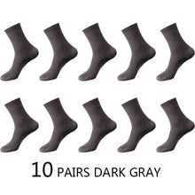 Kép betöltése a galériamegjelenítőbe: High Quality 10 Pairs/lot Men Bamboo Fiber Socks
