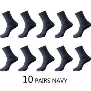 High Quality 10 Pairs/lot Men Bamboo Fiber Socks