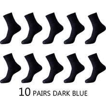 Charger l&#39;image dans la galerie, High Quality 10 Pairs/lot Men Bamboo Fiber Socks
