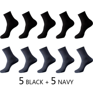 High Quality 10 Pairs/lot Men Bamboo Fiber Socks