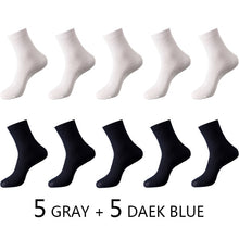 Kép betöltése a galériamegjelenítőbe: High Quality 10 Pairs/lot Men Bamboo Fiber Socks
