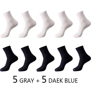 High Quality 10 Pairs/lot Men Bamboo Fiber Socks