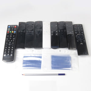 New 10Pcs Clear Shrink Film Bag Remote Controller Case