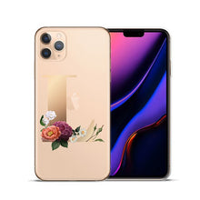 Load image into Gallery viewer, Custom 26 Letters Flower Soft Silicone Phone Case
