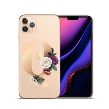 Load image into Gallery viewer, Custom 26 Letters Flower Soft Silicone Phone Case
